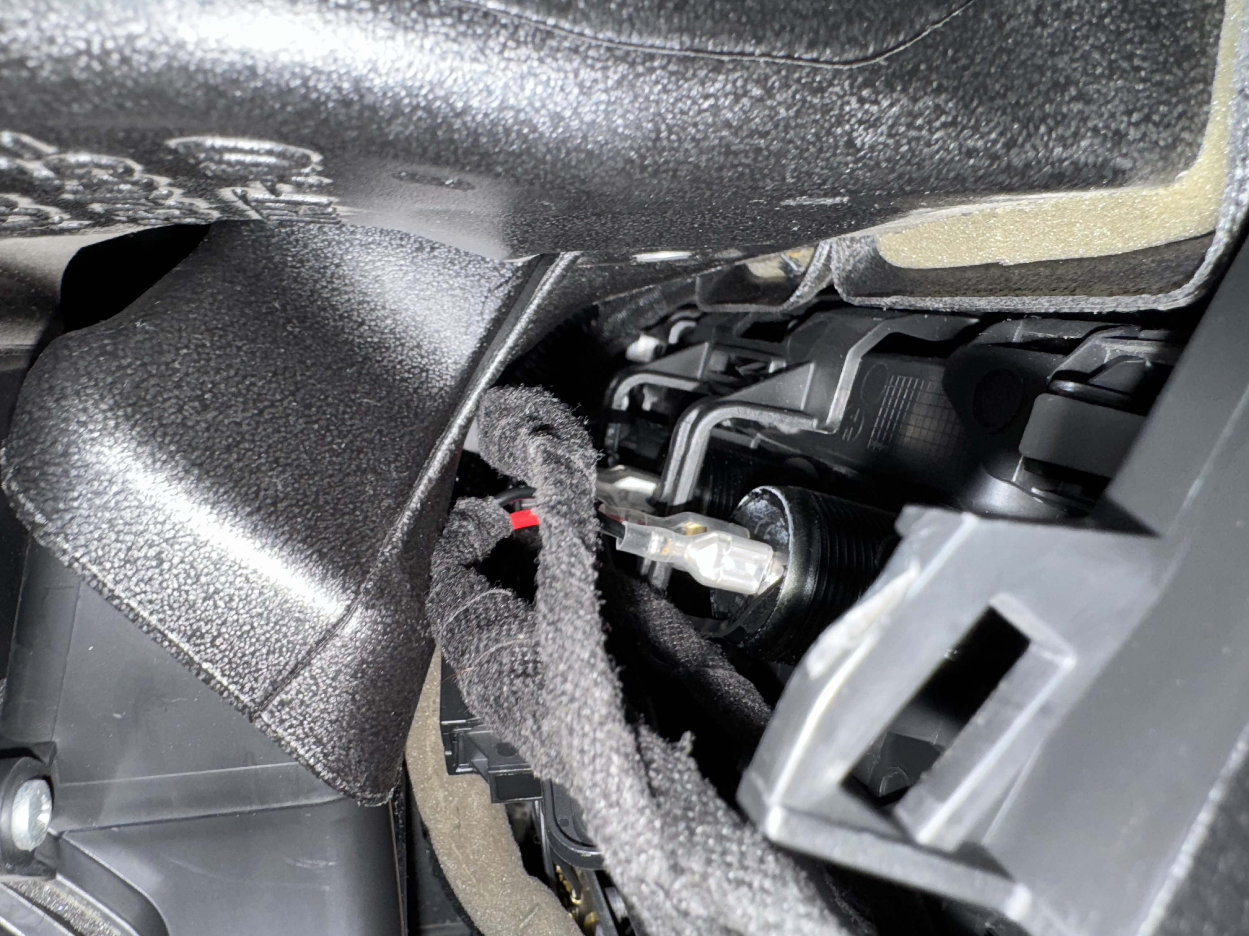 Connect your new wiring harness to new USB-C chargers and check panel fit.