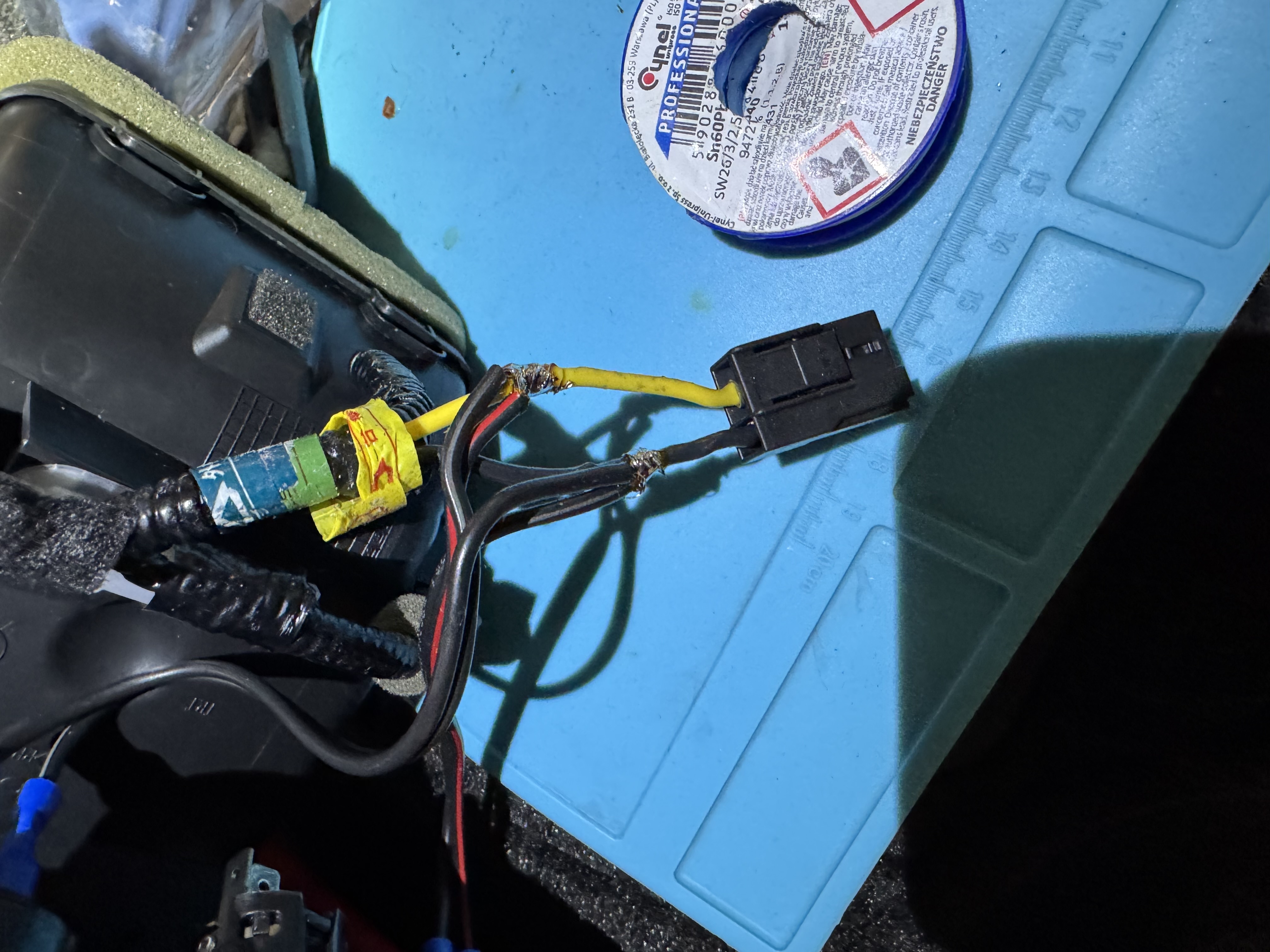 Solder firmly